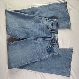 Abercrombie & Fitch Sky Blue Wide Leg Jeans